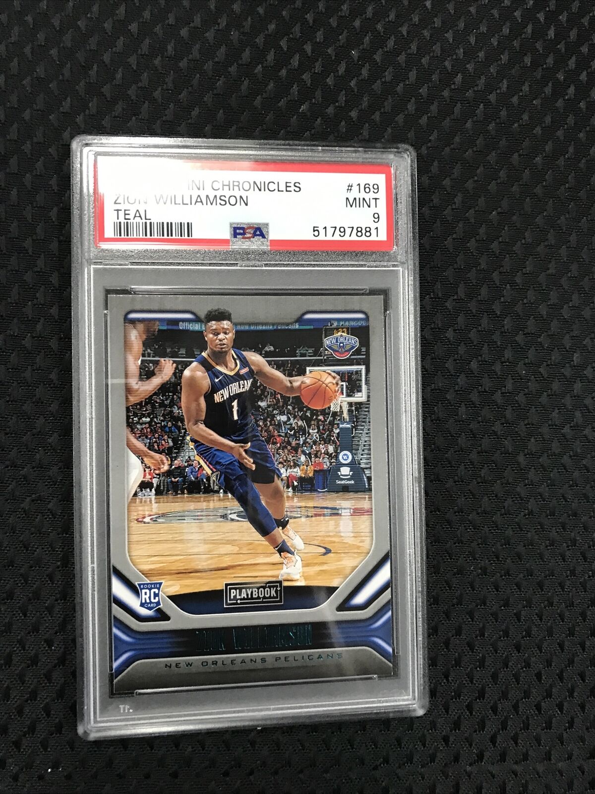 2019 Panini Chronicles Playbook TEAL Zion Williamson ROOKIES #169 MINT PSA 9🔥
