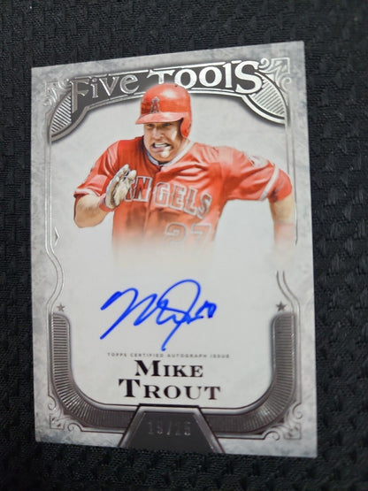 2015 Topps  Mike Trout Five Tool Phenom Auto /25  - Angels