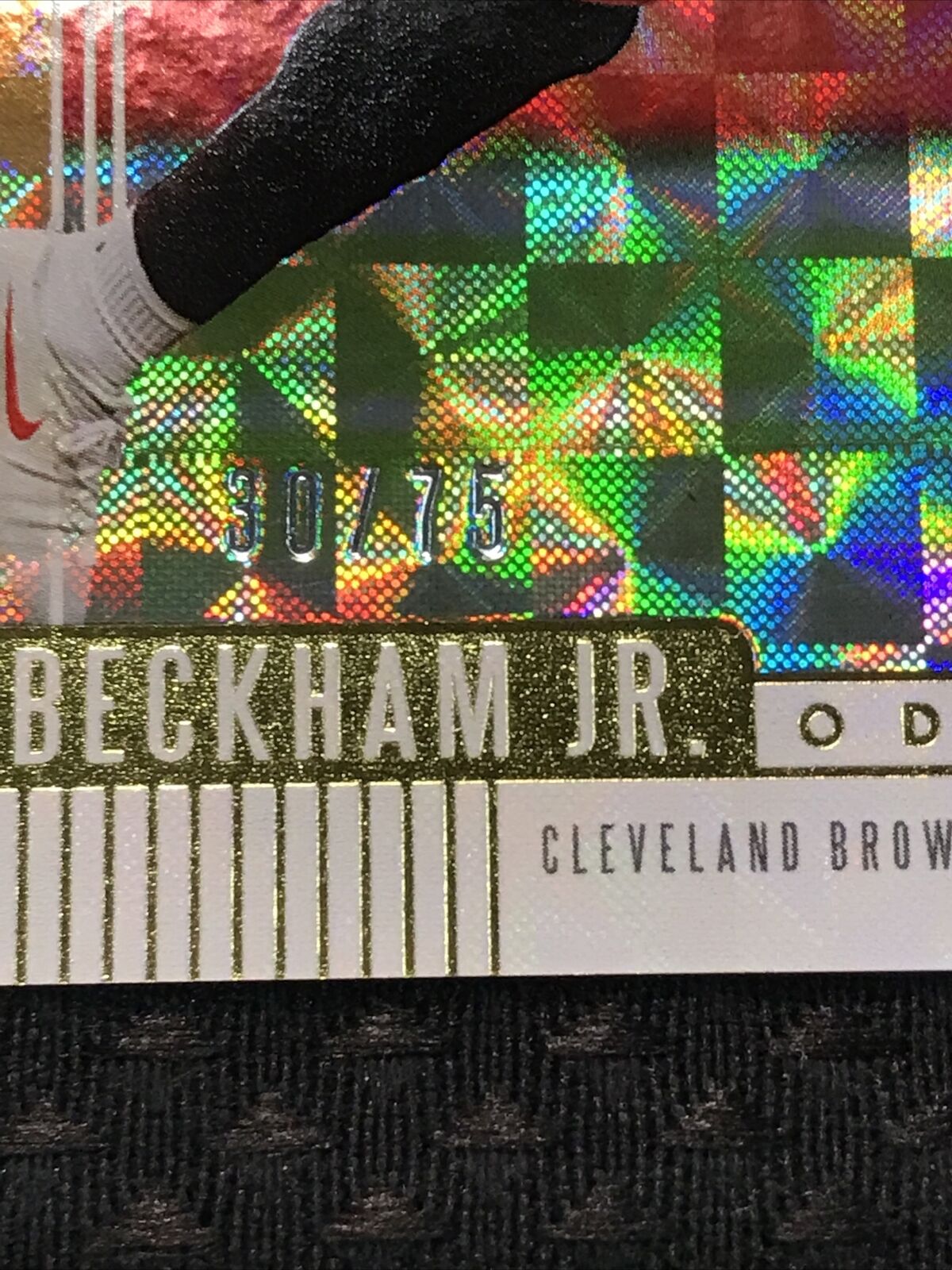 2019 Absolute Football #20 Odell Beckham Jr. Orange Mosaic /75 SP! Parallel **