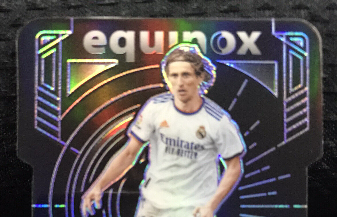 2021-22 Obsidian Soccer Equinox Luka Modric Purple Electric Etch /60 #30