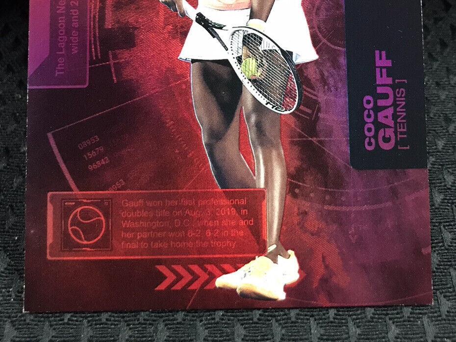 2021 Upper Deck Skybox Metal Universe Champions Coco Gauff Red SP /150 PMG #61