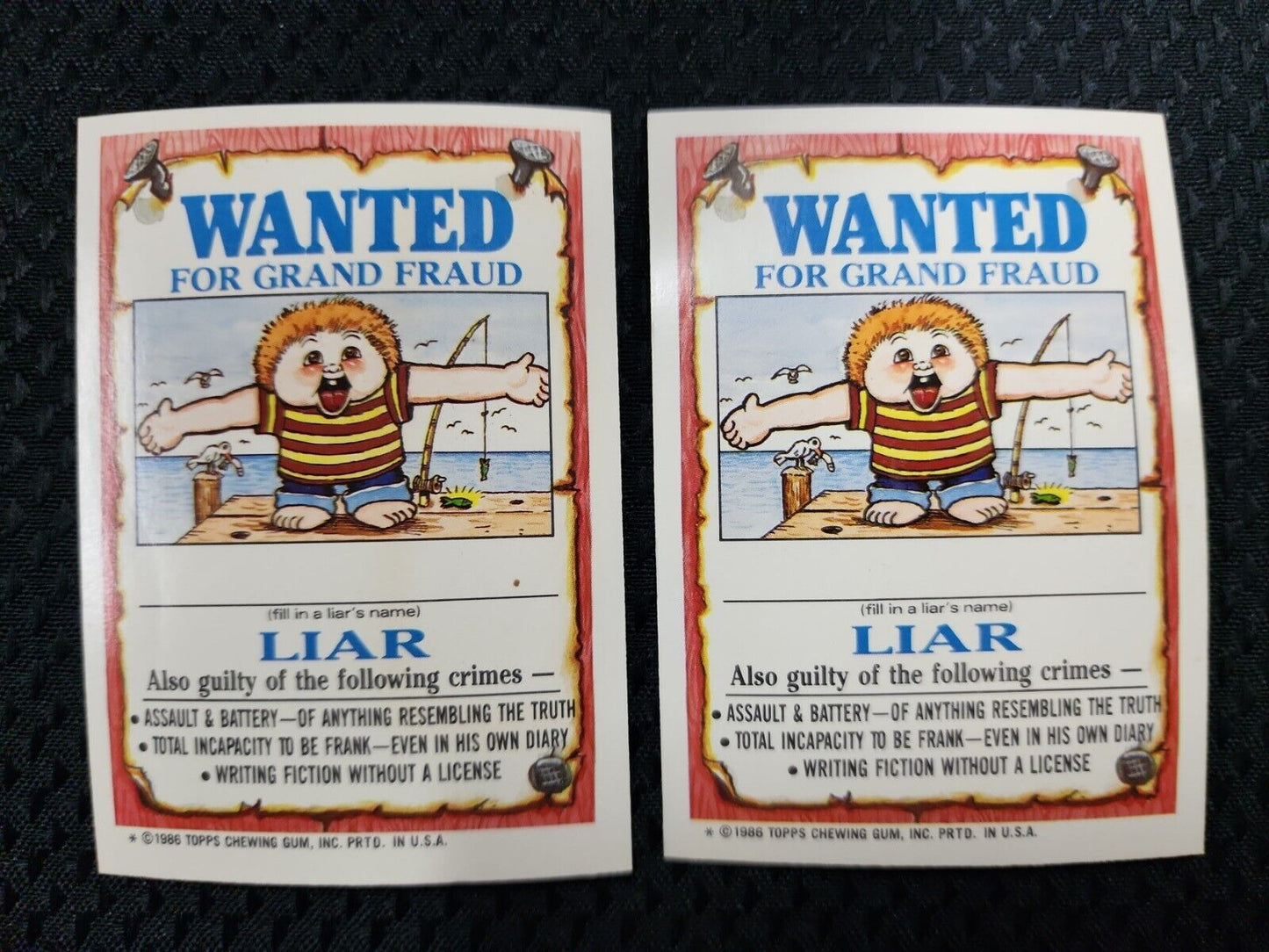 Garbage Pail Kids TOPPS 1986 GPK #116 A & B Berserk KIRK & Eerie ERIC