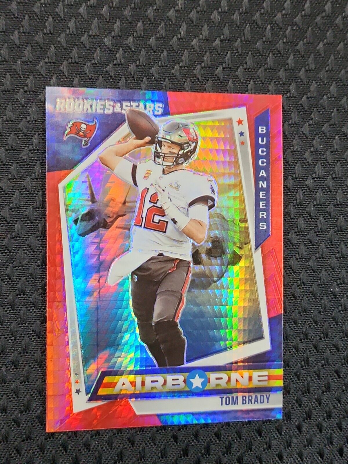 2021 Rookies & Stars Tom Brady Airborne Red Hyper Prizm ab-1