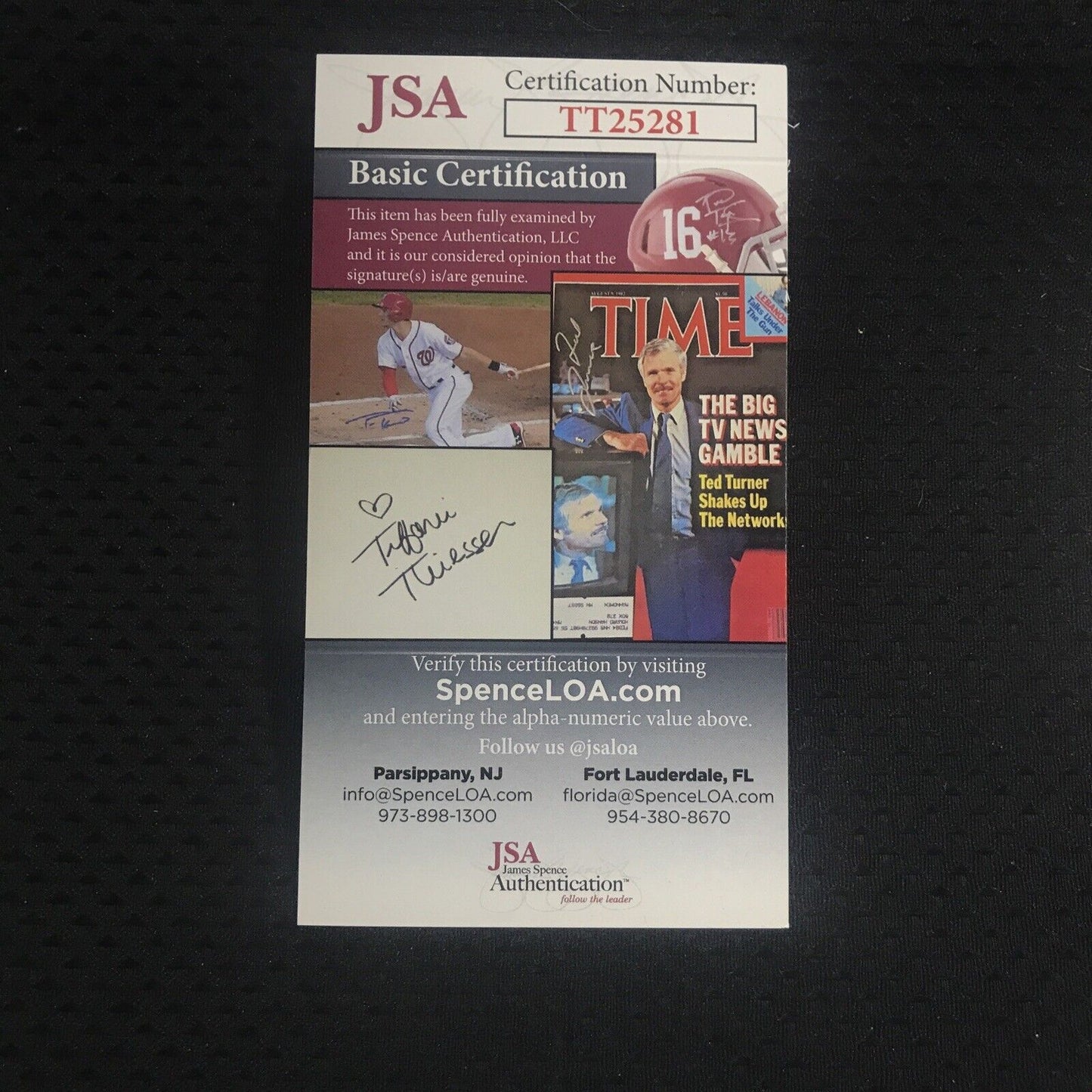 Preacher Roe Autographed Index Card Auto JSA Authenticated W/COA Cut Auto 🔥