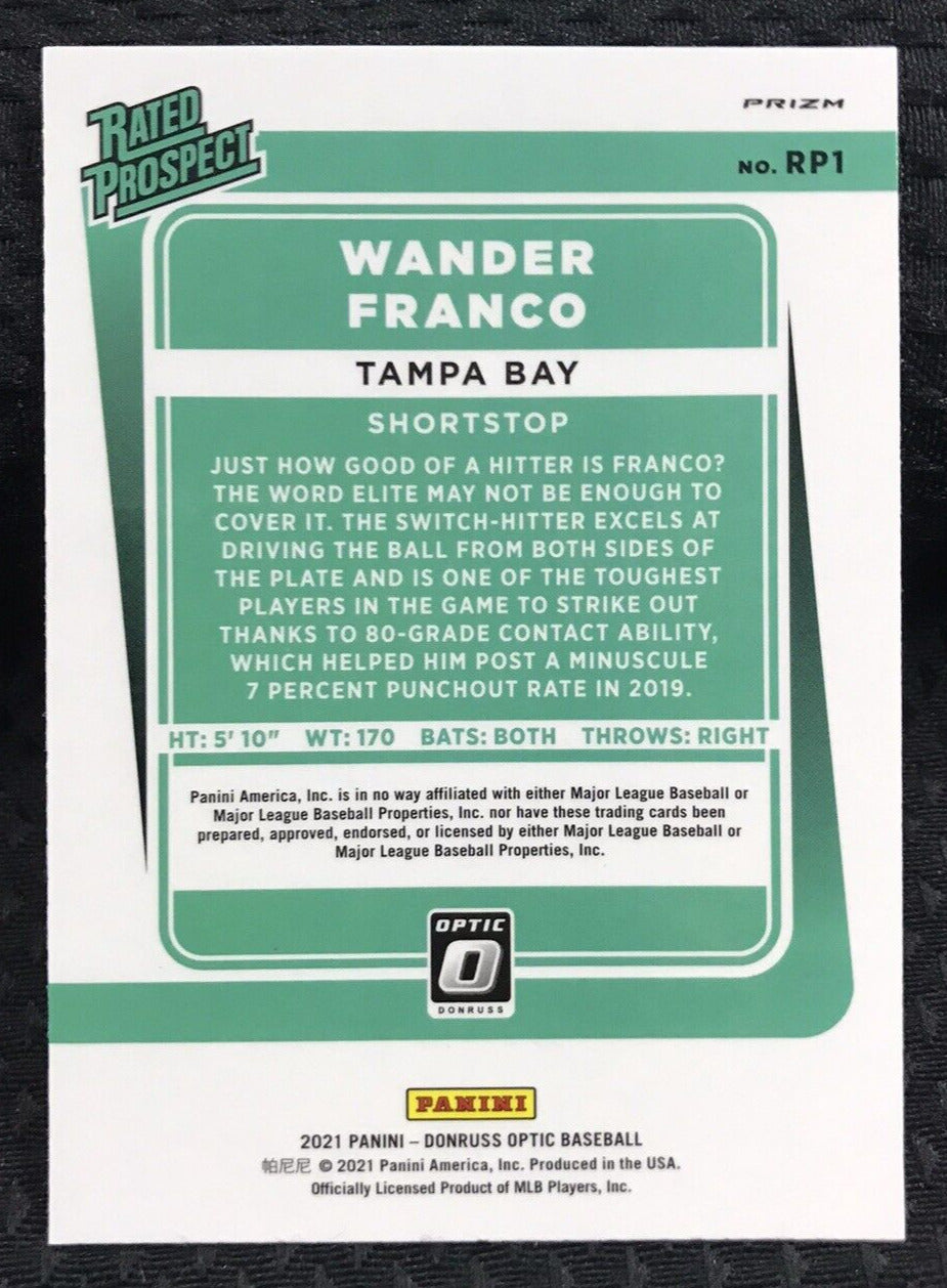 2021 Panini Optic WANDER FRANCO Rated Prospect Silver Prizm Holo Rookie RC #RP1