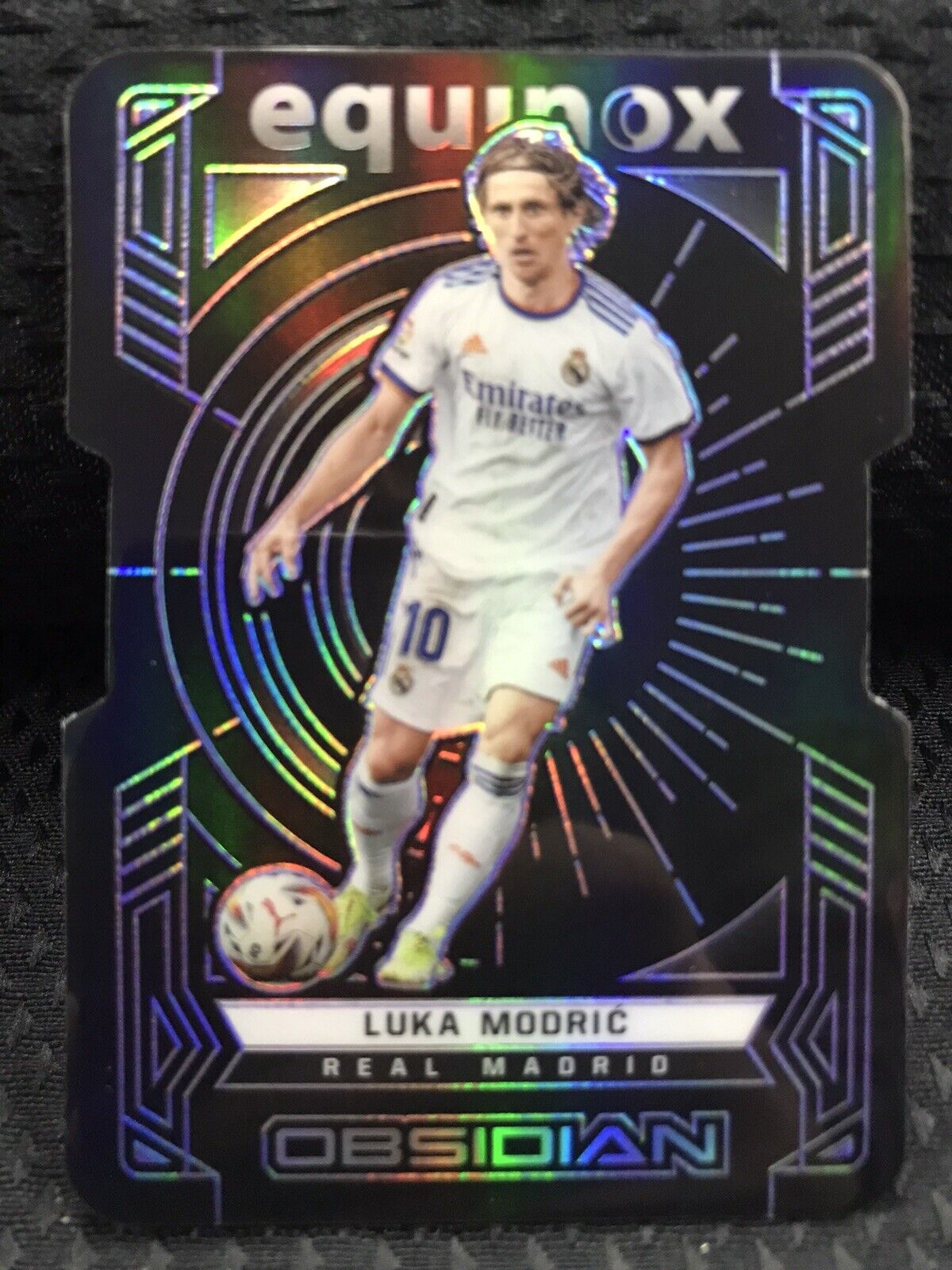 2021-22 Obsidian Soccer Equinox Luka Modric Purple Electric Etch /60 #30