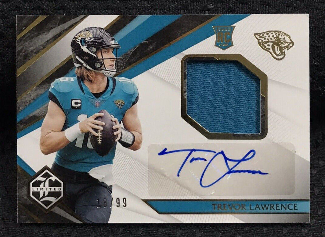 Trevor Lawrence Jacksonville Jaguars Fanatics Exclusive Parallel Panini  Instant 1st Rushing Touchdown Single Rookie Trading Card - Limited Edition  of 99