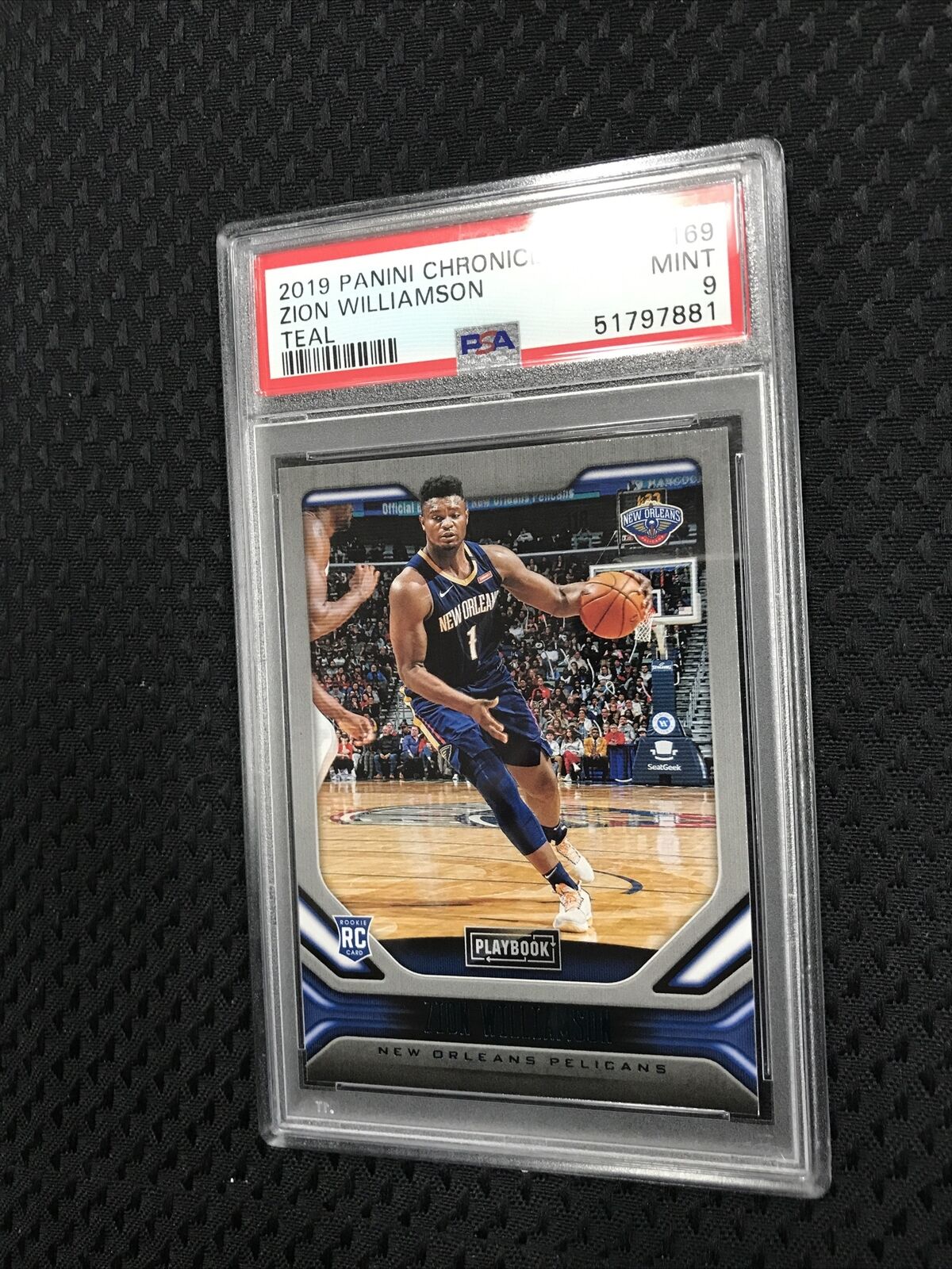 2019 Panini Chronicles Playbook TEAL Zion Williamson ROOKIES #169 MINT PSA 9🔥