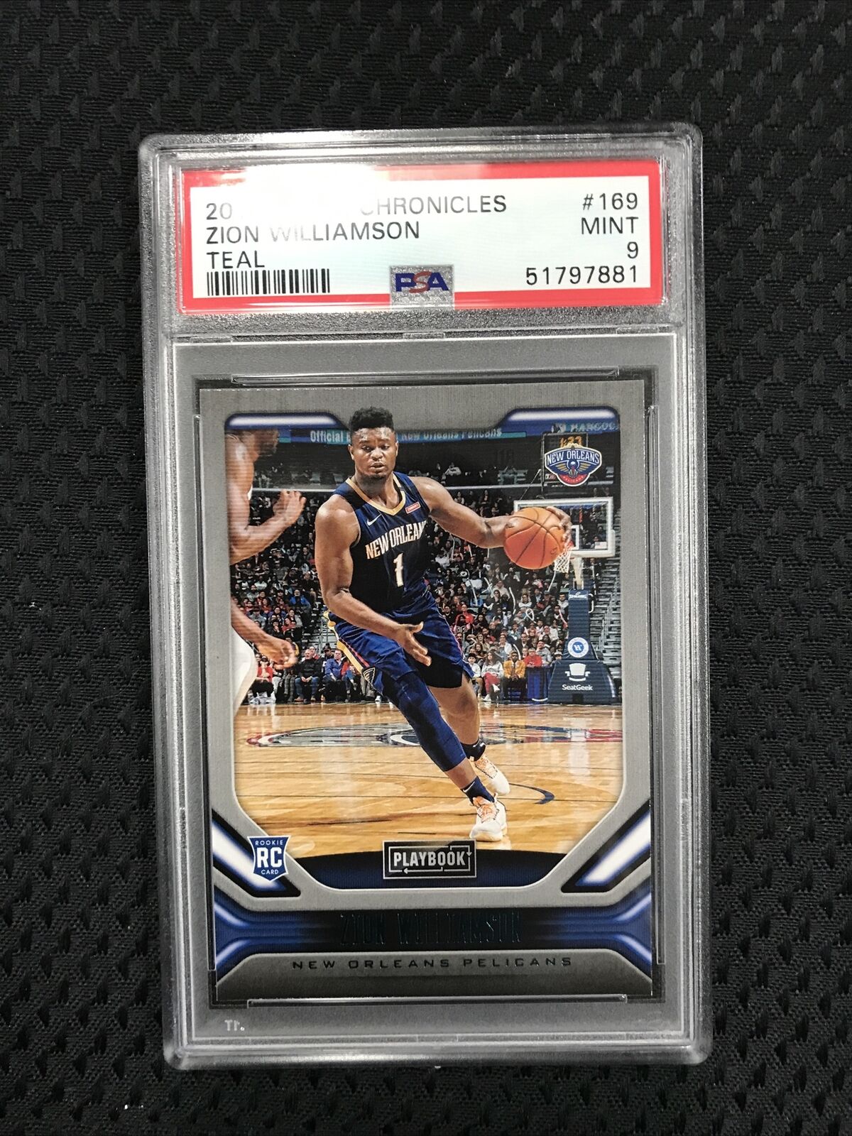 2019 Panini Chronicles Playbook TEAL Zion Williamson ROOKIES #169 MINT PSA 9🔥