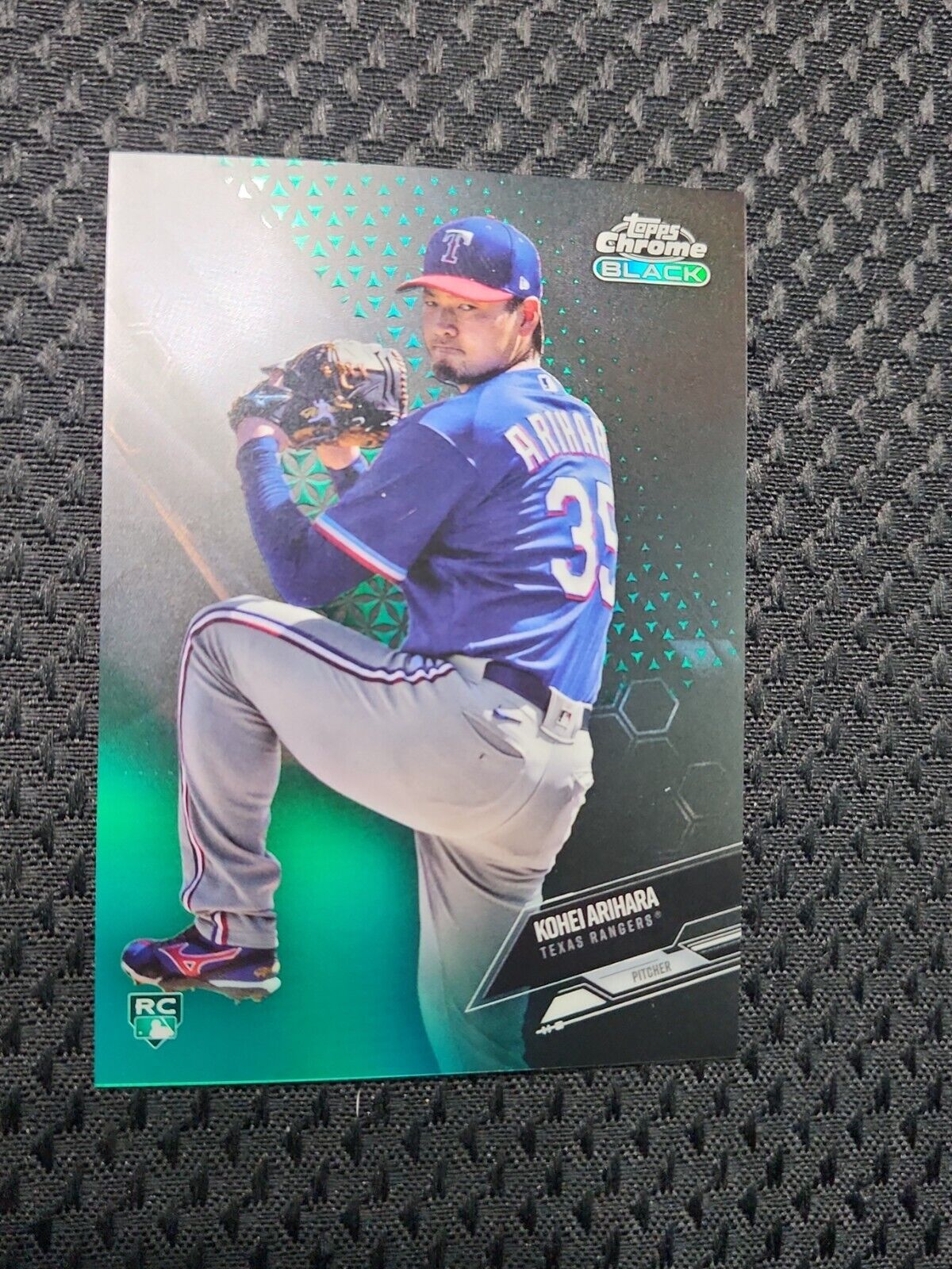 2021 Topps Chrome Black Kohei Arihara Rookie #47 Green Refractor /99 RC