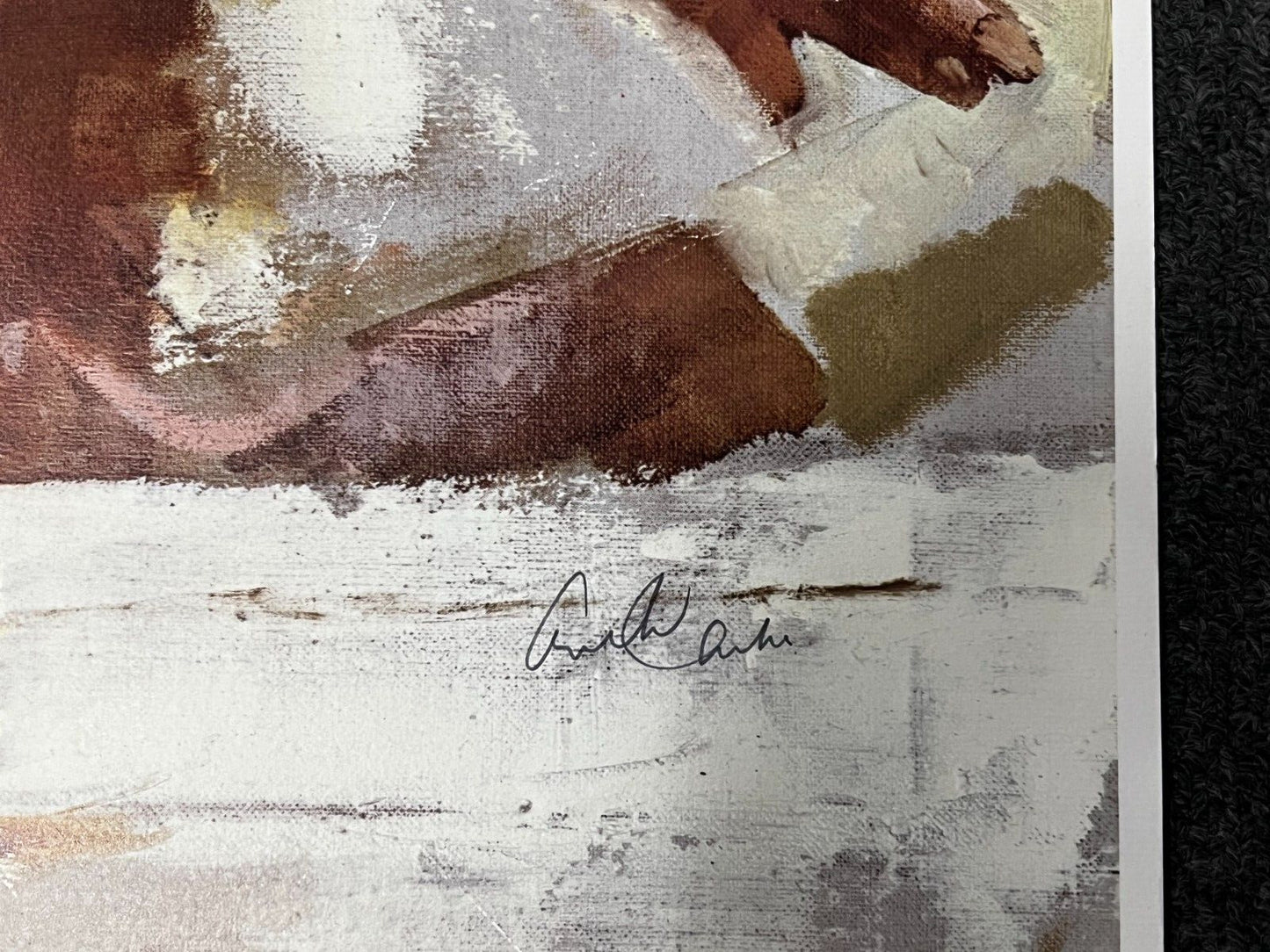 1972 Cory Whitney Signed Arthur Ashe Lithograph Signed by Ashe /500 RARE JSA COA