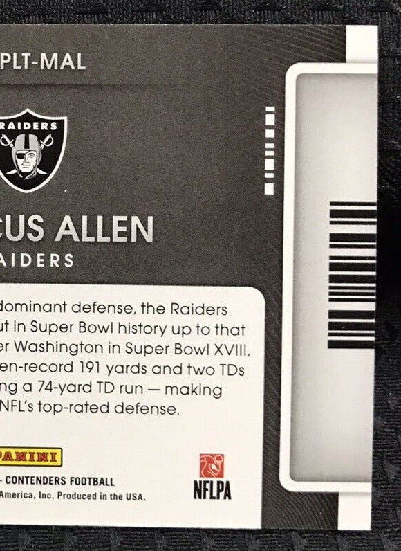 2021 Panini Contenders Marcus Allen Playoff Ticket Gold 22/25 Raiders USC