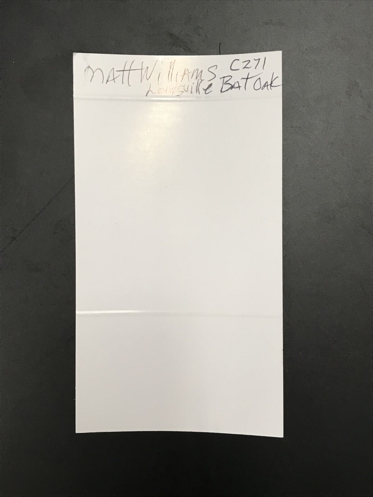 MATT WILLIAMS SIGNED LOUISVILE SLUGGER BASEBALL BAT WITH COA