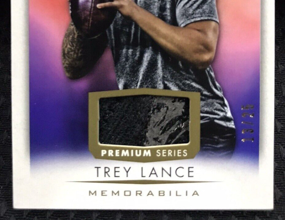 2021 Goodwin Champions Trey Lance MEMORABILIA 18/25 San Francisco 49ers