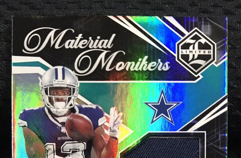 2021 Panini Limited Michael Gallup Material Monikers Teal Patch AUTO 5/5 Cowboys