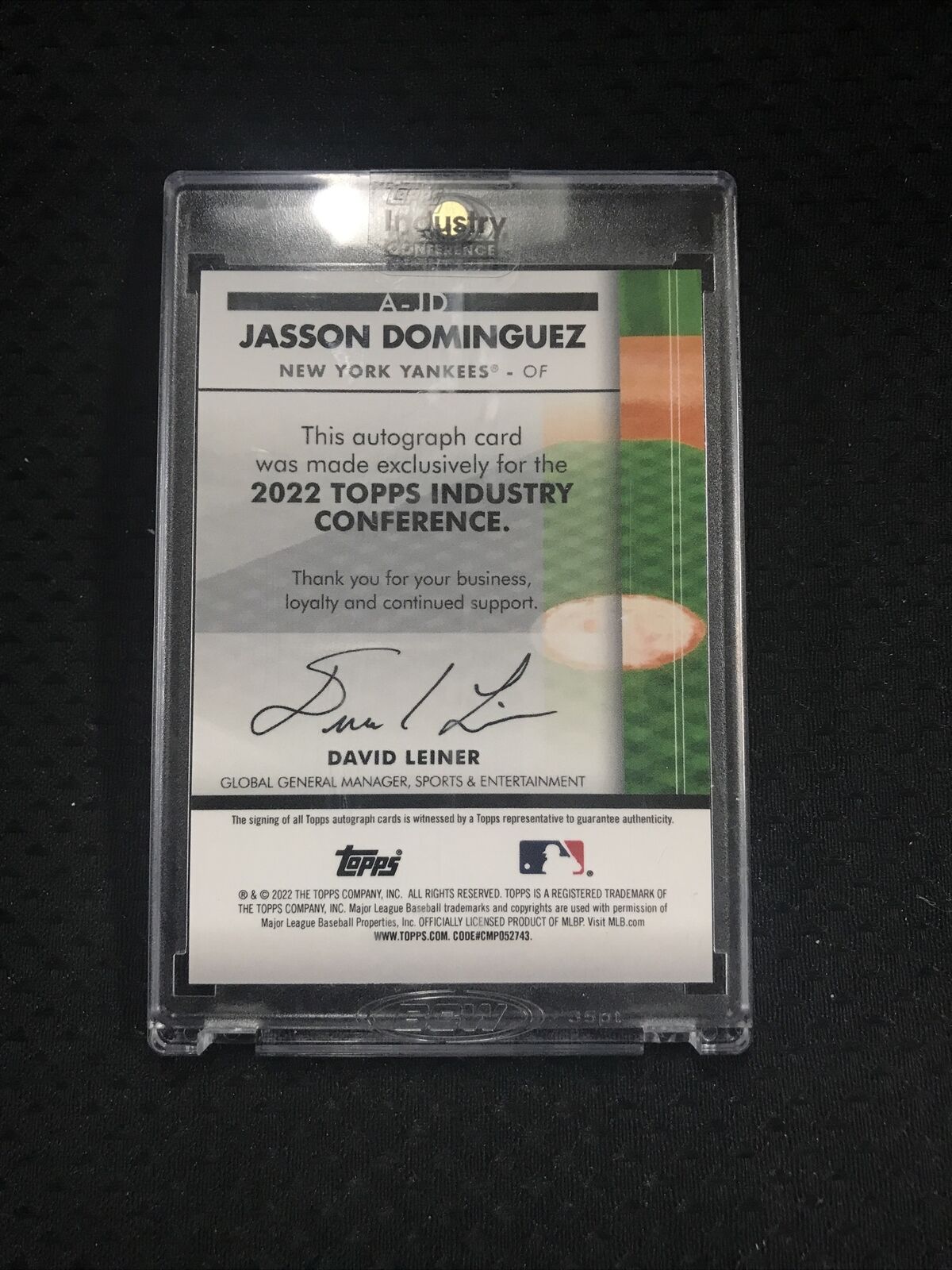 2022 Topps Industry Conference Jasson Dominguez Auto #/15!! A-WF TB Yankees SP🔥
