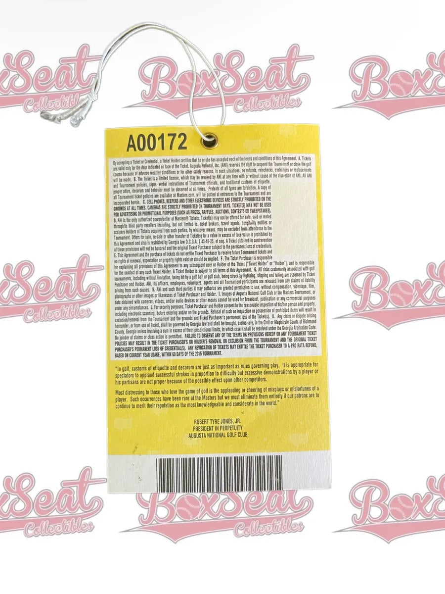 Masters 2015 - Spectator Badge