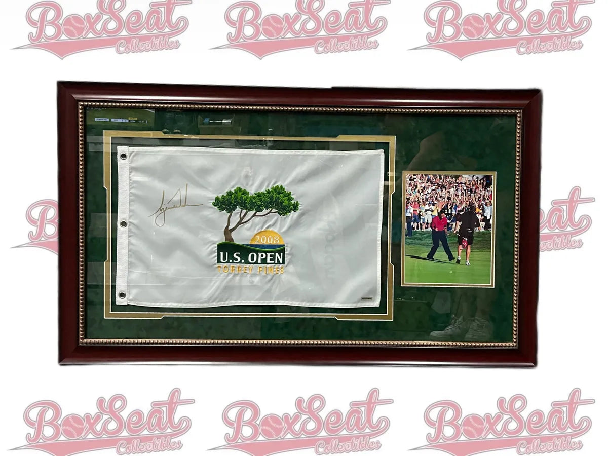 Tiger Woods - Autographed 2008 U.S. Open - Last U.S. Open Tiger Woods Won