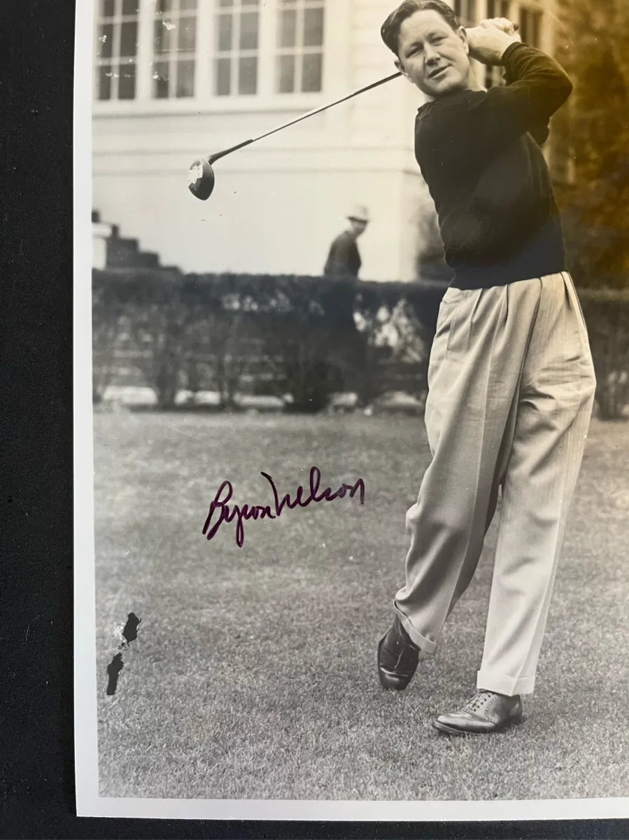 Byron Nelson - Photo taken after 12 wins in a row! - Features a jealous Sam Snead in the background