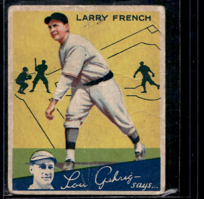 1934 World Wide Gum V354 #79 Larry French - VG