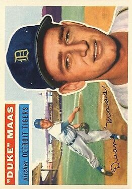 1956 Topps #57 Duke Maas RC - NM