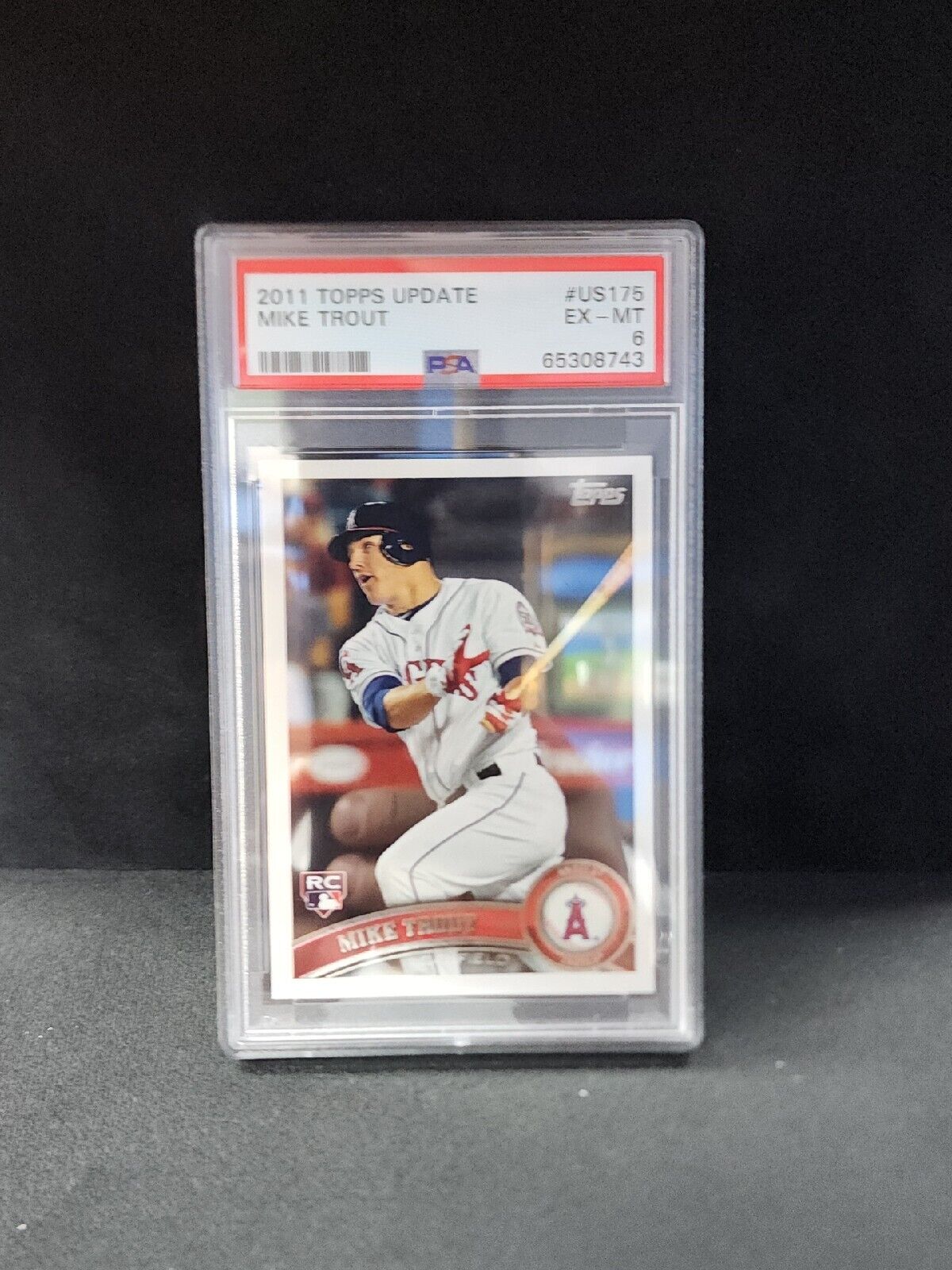 Mike Trout 2011 Topps Update Baseball Rookie Card RC #US175 Graded PSA 6