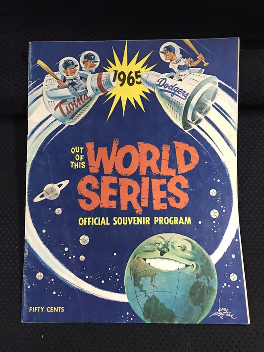 Vintage Out Of This World Series Official Souvenir Program  -Twins-Dodgers 1965