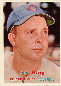 1957 Topps #186 Jim King - NM