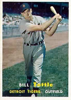 1957 Topps #72 Bill Tuttle - NM