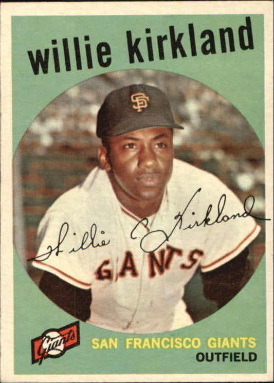 1959 Topps #484 Willie Kirkland - NM