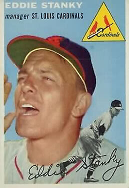 1954 Topps #38 Eddie Stanky MG - Vg+