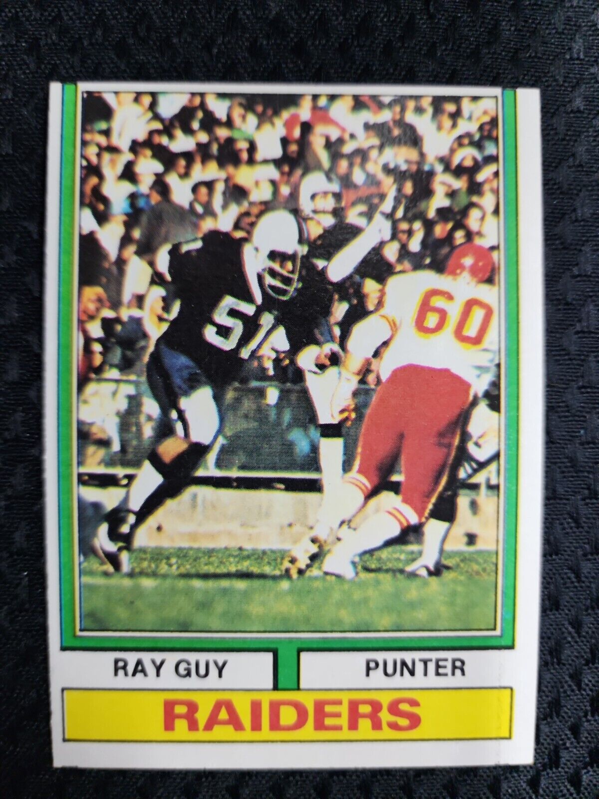 1974 Topps #219 Hof Rookie Ray Guy Raiders