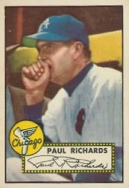 1952 Topps #305 Paul Richards MG - VG