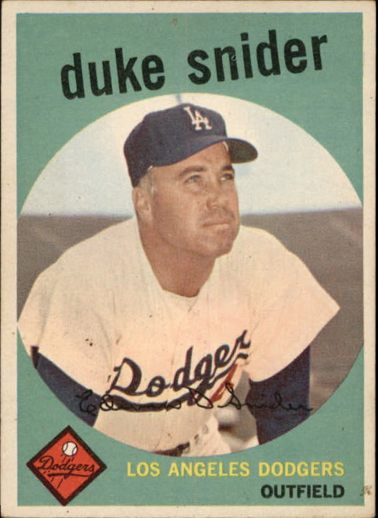 1959 Topps #20 Duke Snider - Vg+