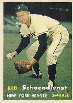 1957 Topps #154 Red Schoendienst - NM