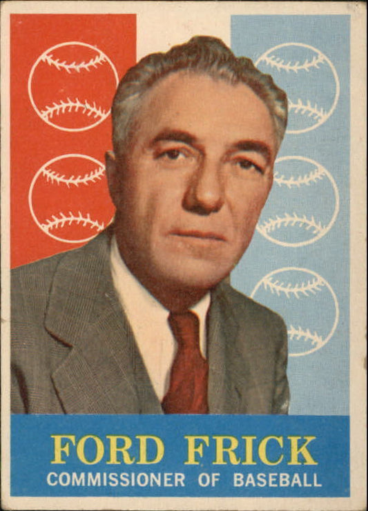 1959 Topps #1 Ford Frick COMM - Vg+