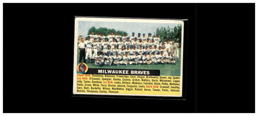 1956 Topps #95 Milwaukee Braves