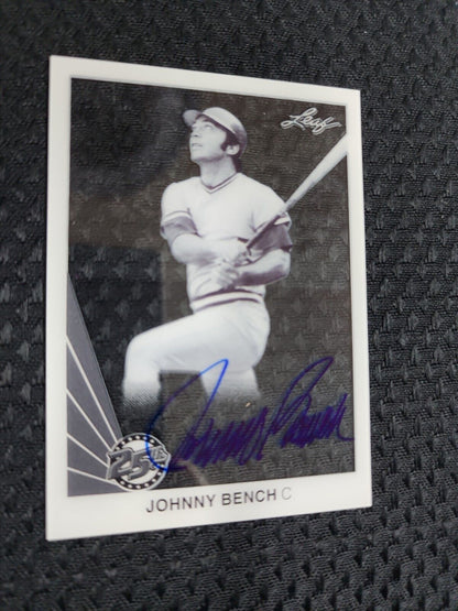 Johnny Bench 2015 Leaf 25th autograph auto card A-JB1