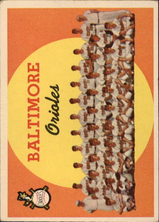 1959 Topps #48 Baltimore Orioles CL - Vg+