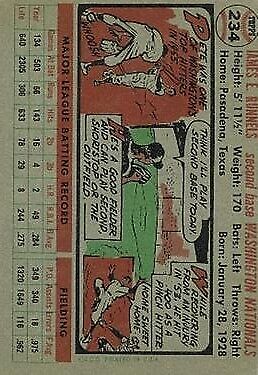 1956 Topps #234 Pete Runnels - Vg+