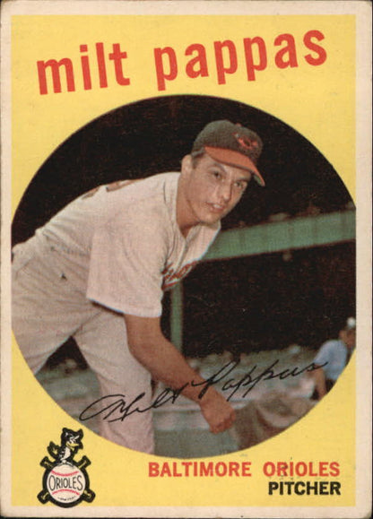 1959 Topps #391 Milt Pappas - NM