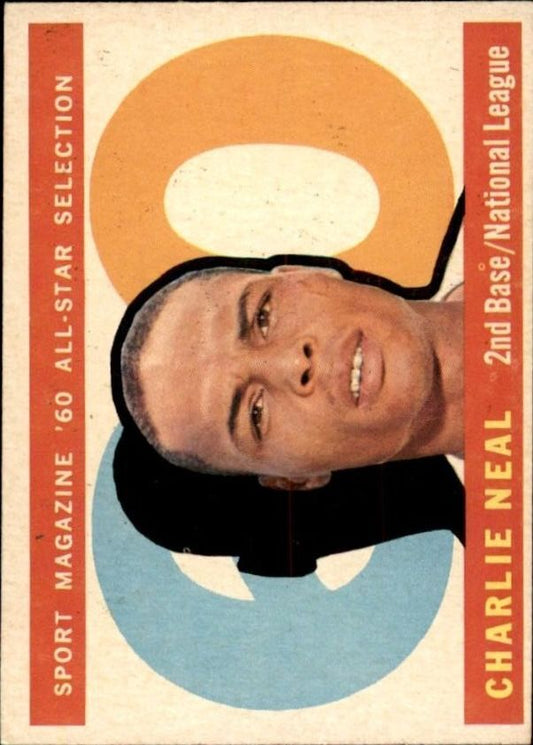 1960 Topps #556 Charlie Neal AS - Ex+