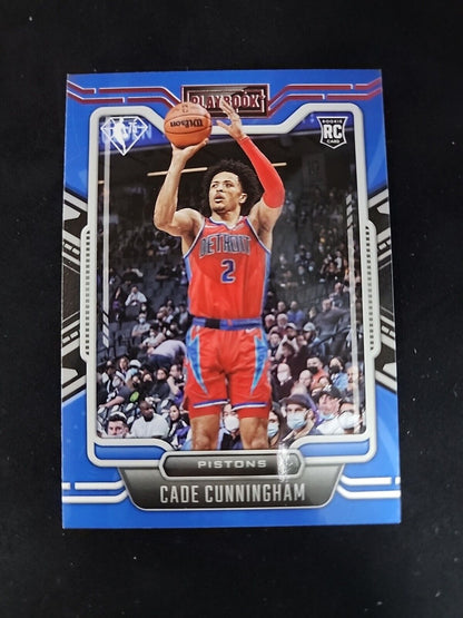 Cade Cunningham 2021-22 Panini Chronicles Pink Foil Playbook 75th Anniversary SP