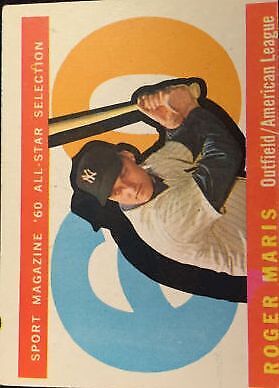 1960 Topps #565 Roger Maris AS - Ex+