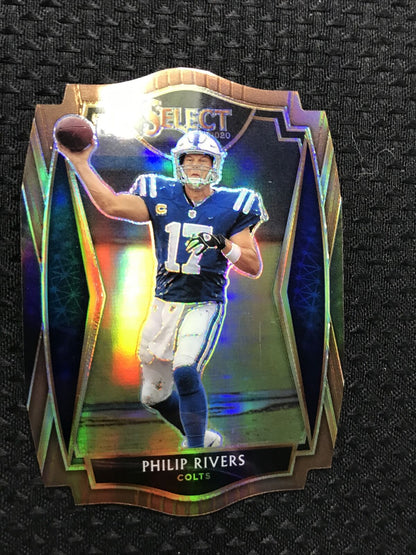 2020 Select Philip Rivers Die Cut COPPER Prizm Card #/355 Premiere Level Colts!