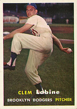 1957 Topps #53 Clem Labine - NM