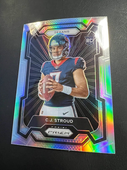 2023 Panini Prizm CJ Stroud #302 Rookie Card Silver Refactor Texans