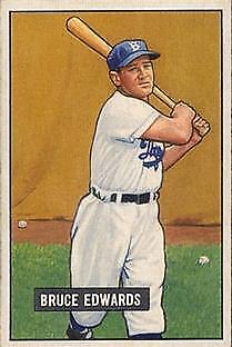 1951 Bowman #116 Bruce Edwards - VG