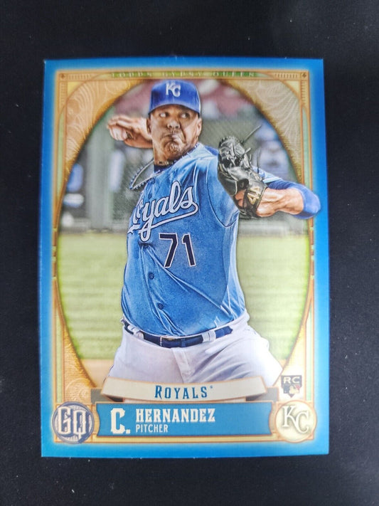 2021 Topps Gypsy Queen Blue /150 Carlos Hernandez Rookie RC #179 Parallel Border