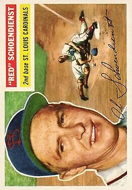 1956 Topps #165 Red Schoendienst - Vg+